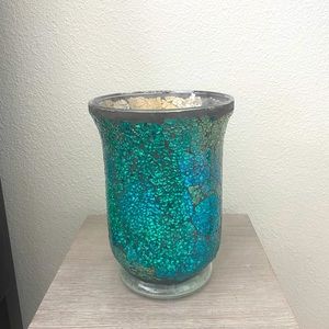 Glass vase- Green/Blue